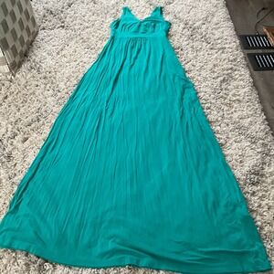 Cynthia Rowley‎ Teal Green Sleeveless Empire Waist Maxi Dress XS